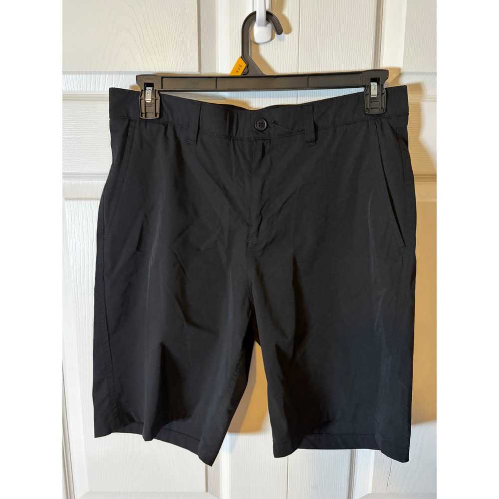 Rorie Whelan Golf Mens Black Performance Stretch Golf Shorts Size 34 Flat Front